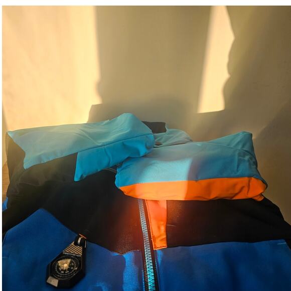 Obermeyer Kids Altair Jacket Size 2T Blue Orange Black NWT - Picture 3 of 6
